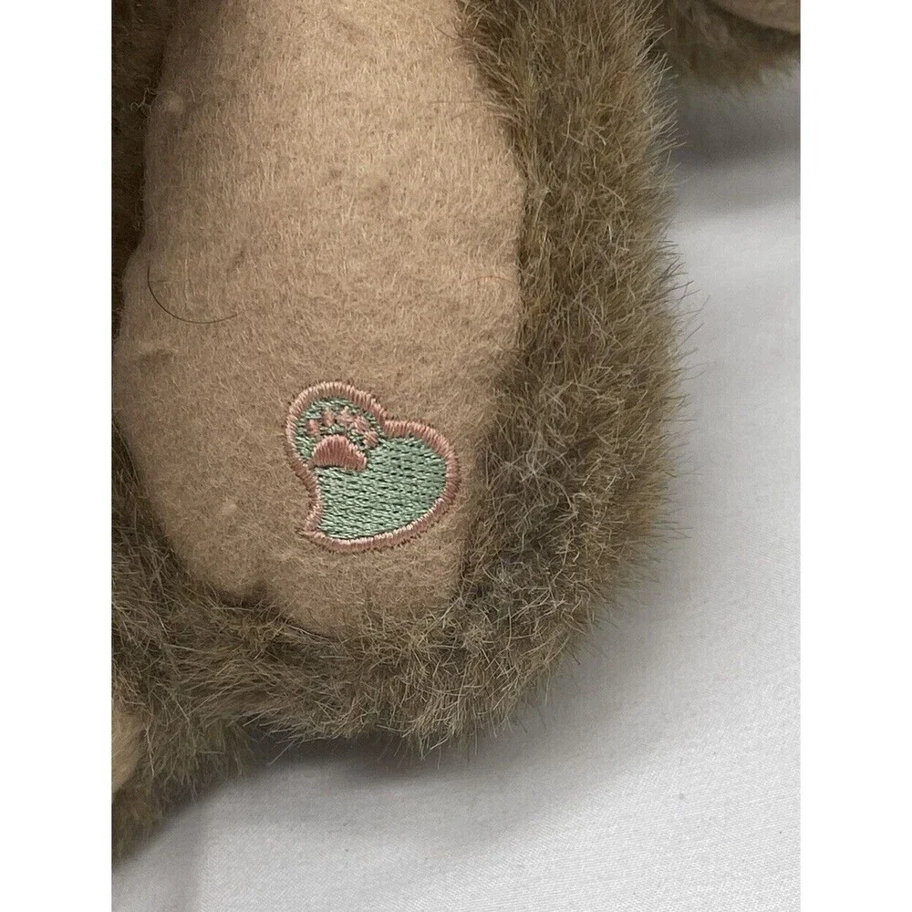 Boyd's Teddy Bear 13” Floral Bow Pink Heart on Foot Plush Stuffed Animal Toy